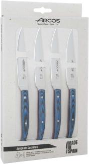 Arcos 807100 Messerset, Rostfreier Edelstahl, Schwarz, 30x20x5 cm, 4