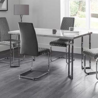 Julian Bowen Positano Esstisch, weißer Marmor