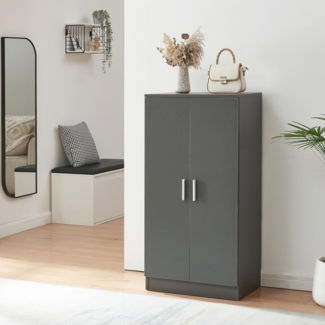 Schuhschrank Notribontaa 108x55x35 cm Anthrazit [en. casa]