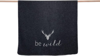David Fussenegger Wohndecke Savona Be Wild Anthrazit (200x150 cm) 02139850