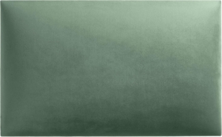 softwalls Kopfteil Wandkissen Samt - Kopfteil - Wandpaneele, Mint - 50x30, (1 St, 5 (sehr gut), Schalldämmend