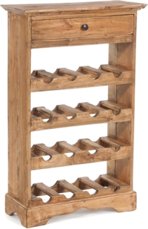 DESIGN DELIGHTS Weinregal WEINREGAL CORTEZ, 85x55cm(HxB) Flaschenregal aus Holz mit Schublade