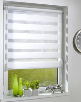 Doppelrollo Duo-Doppelrollo KLEMMFIX, DécoProfi, Lichtschutz, mit Bohren/ohne Bohren, Fenster- oder Wandmontage