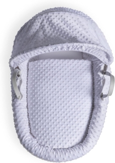 Clair de Lune Dimple Babykorb-Anzieh-/Bettwäsche-Set, Korb Nicht im Lieferumfang enthalten, Weiß