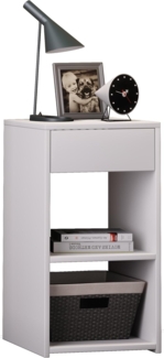 VCM Nachttisch Sledo 913242 Weiß H. 65 x B. 35 x T. 35 cm