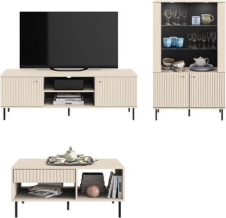 Wohnzimmer-Set Wohnwand SOPHIE 3-teilig