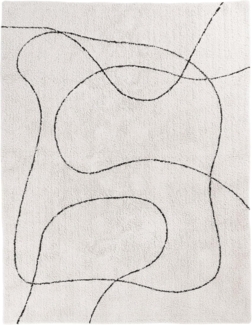 House Nordic Tampa Teppich aus natürlicher Baumwolle mit Druck, 200x300 cm