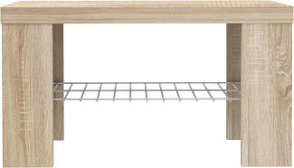 FORTE Calpe Kleiderpaneel, Holzwerkstoff, Beige, 69 x 38,9 x 34,8 cm