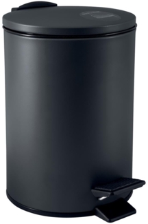 Treteimer Adelar - Schwarz matt 5 Liter