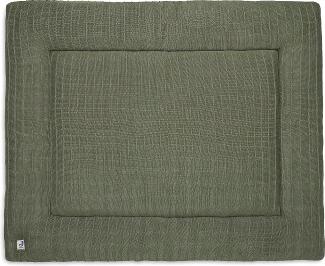 Jollein Pure Knit Boxkleed 75 x 95 cm Leaf Green Grün