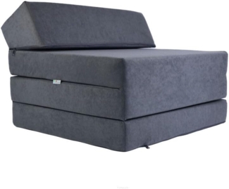 Klappmatratze Gästematratze Große 200 x 70 x 10 cm (Grau)