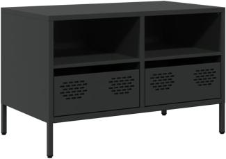 TV-Schrank Schwarz 68x39x43,5 cm Kaltgewalzter Stahl 851316