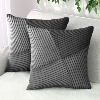 Amilian Kissenbezüge - 2er Set Kissenhüllen - Kissenbezug - Zierkissenbezüge, (2 Stück), 40x40 cm, Kissenhülle für Sofakissen, Dekokissen, Zierkissen, Kissen,