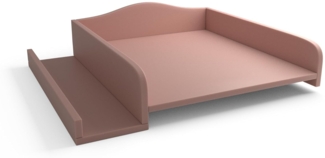 regalik Wickelaufsatz für Waschmaschine – Wickelauflage 60x70 cm – Laminierte Holzplatte – Rosa – 82 x 72 x 10 cm – Sicherer & Platzsparender Wickeltischaufsatz