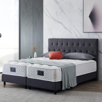 V6 Boxspringbett Modell 211 mit Taschenfederkernmatratze