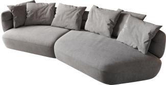 Sofa Roya 320x140 cm Mikrofaser Grau