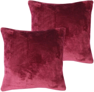 Bestlivings Kissenbezüge Celina, (2 Stück), Flauschbezug / Kissenbezug (50x50 cm) mit Reißverschluss