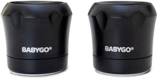 BABYGO® Premium [2] Ersatz-Magnetschlüssel | Ersatz-Küchenschrankschlösser für Kinder | Babysicherheit, kindersichere Schränke und Schubladen, Schwarz