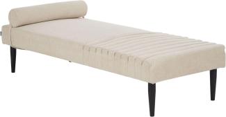 Chaiselounge beige mit Kissen MAURIAC