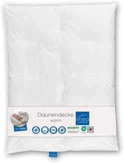 Böhmerwald KIDS Daunendecke, allergikergeeignet, 90% Daunen / 10% Federn, Füllgewicht: 450gr., Wärmeklasse: warm, Größe: 100x135 cm, OEKO-TEX ® STANDARD 100