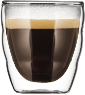Bodum Pilatus Glas Doppelwandig 0,08 L 2 Stk. Transparent