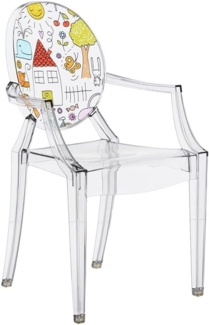 Kartell Loulou Ghost Kinderstuhl, Polykarbonat, Transparent, 37 x 40 x 63 cm