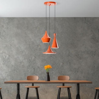 Kronleuchter, 'Tom', 135 x 45 x 45, Orange