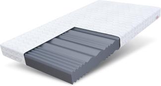 FDM Comfort Plus Schaumstoffmatratze cm Höhe cm 7-Liegezonen Matratze Kaltschaum H3 Öko-Tex Allergikergeeignet Bezug Waschbar Abnehmbar Weiß, 120 x 200 cm, 10,0 cm