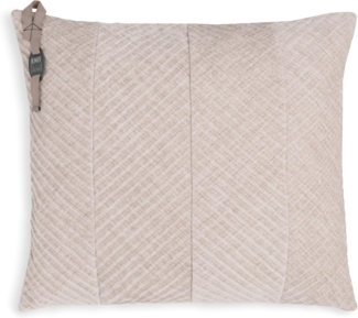 Knit Factory Beau Kissen Beige - 50x50 Glatt 50x50 cm