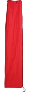 Schutzhülle HWC für Ampelschirm bis 4,3 m (3x3 m), Abdeckhülle Cover mit Reißverschluss ~ rot