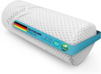 Bestlivings Nackenstützkissen Visco Kopfkissen, Füllung: Memory Foam, Seitenschläfer, Rückenschläfer, Bauchschläfer, Memory Foam Nackenkissen (Nackenrolle 40 x Ø15cm) Viscoelastisch