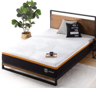 Zinus EU-MSHPHB-10I Spring Mattress, Coil/Foam/Stoff, 80x190cm