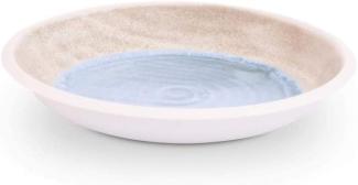 Friesland 5612154011 Ecco Sylt Suppenteller tief Ø 21 cm, sand/blau