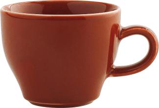 Cappuccino Italiano-Obertasse 0,18 l Homestyle Siena Red Kahla Cappuccinotasse - Mikrowelle geeignet, Spülmaschinenfest