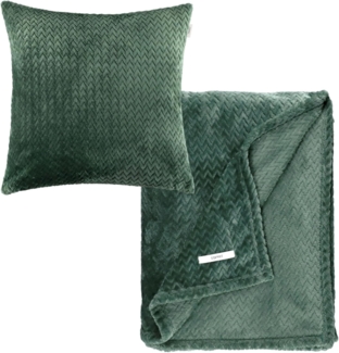 Esprit Tagesdecke COMFY-2 Wohndecke Set, 140 x 190 cm in Grün