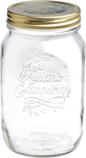 Quattro Stagioni Gläser mit Deckel - Schraubverschluss Glas 1000 ml