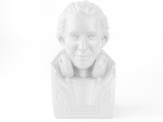 Donkey Spardose Historic Hipster Mozart weiß