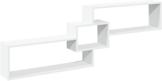 vidaXL Wandschrank 158x18x53 cm Weiß Holzwerkstoff 854814