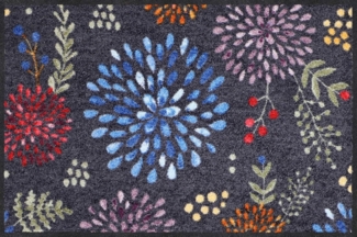 Salonloewe Fußmatte Fußmatte "Blumenregen", eckig, Höhe: 7 mm, gemustert