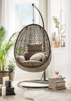 Destiny Hängestuhl COCOON DE LUXE, inkl. Gestell, Auflage für Sitz- und Rücken, belastbar bis 110 kg
