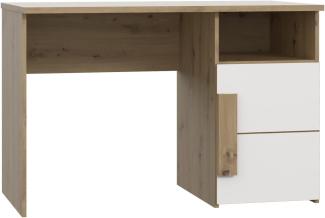 FORTE Arkina Schreibtisch, Holzwerkstoff, Braun/Weiß, 110 x 75,3 x 60 cm