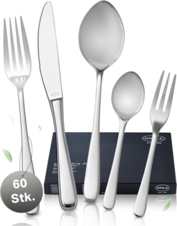 Rösle Cutlery set Passion 60 pieces Glossy steel