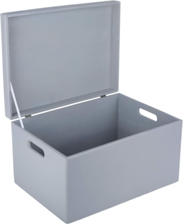 Creative Deco Holzkiste mit Deckel XXL groß 40x30x24 cm Erinnerungsbox Baby Holzbox, mit Griffen, Scharnieren