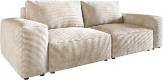 Big-Sofa Lanzo L 260x110 cm Cord Beige