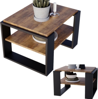 CraftPAK Couchtisch Wohnzimmertisch aus hochwertigem Holz - Couchtisch 54T x 63B x 44H cm
