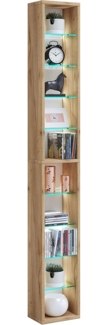 VCM Standregal Rasato 918199 Honig-Eiche H. 155 x B. 21 x T. 14 cm