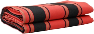 vidaXL Markisen-Ersatzstoff Orange und Schwarz 10 x 1,6 m Stoff 42000817