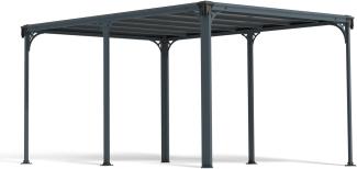 Palram - Canopia 'Milano 4300' Pavillon, Aluminium, Anthrazit, 309x426x226 cm