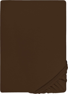 biberna Feinjersey-Spannbetttuch 0077144, topas / mocca, 1x 180x200 cm - 200x200 cm