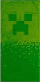 Minecraft Digital Creeper Duschtuch Badetuch Strandtuch 70x140 cm